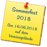 Sommerfest 2018  Am 16.06.2018 auf dem Vereinsgelände
